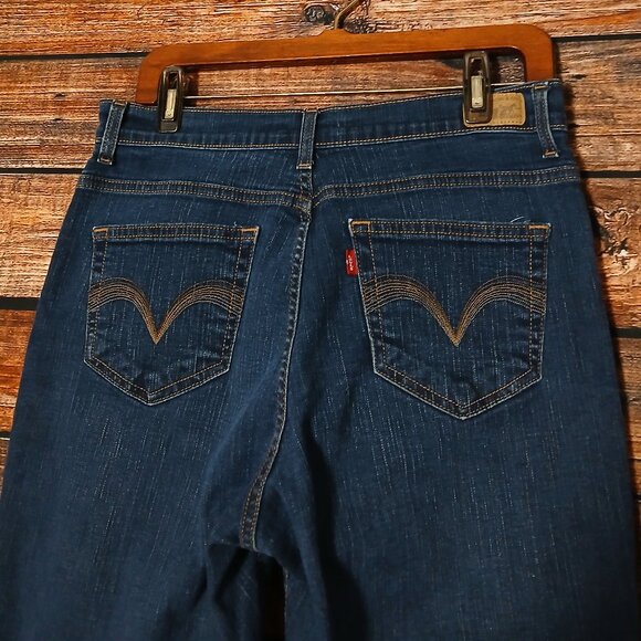 Levi's 512 Jeans Size 12 Perfectly Slimming Straight Leg Blue Denim Stretch - Picture 5 of 10